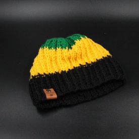 hat-unisex-raindrops-cropped-custom-hat-jamaica-small-acrylic-black-sunflower-kelly-green-1